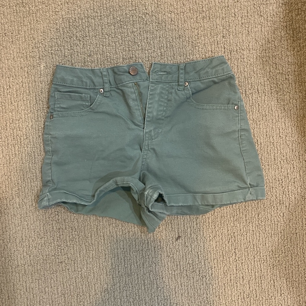 Army green shorts